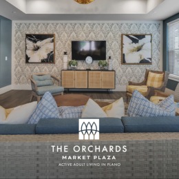 lounge with ample seating and modern decor