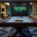 Resident lounge and entertainment room at our senior living community in Plano, TX, featuring a billiards table.